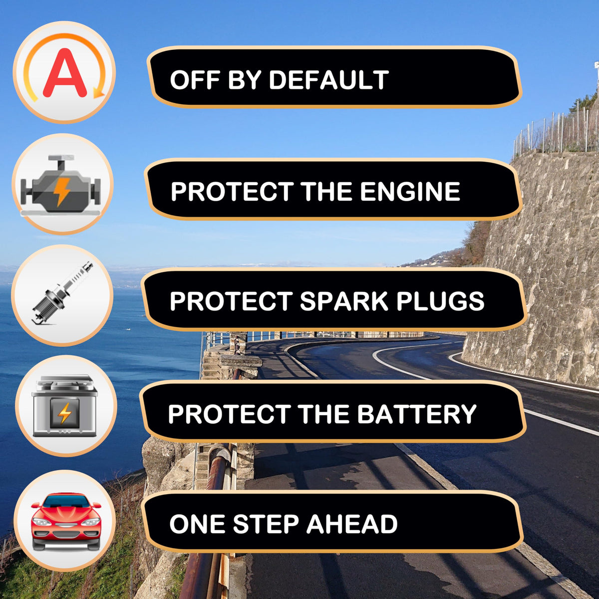 StopDefy in Pacifica cabin during drive showing steady engine operation benefit