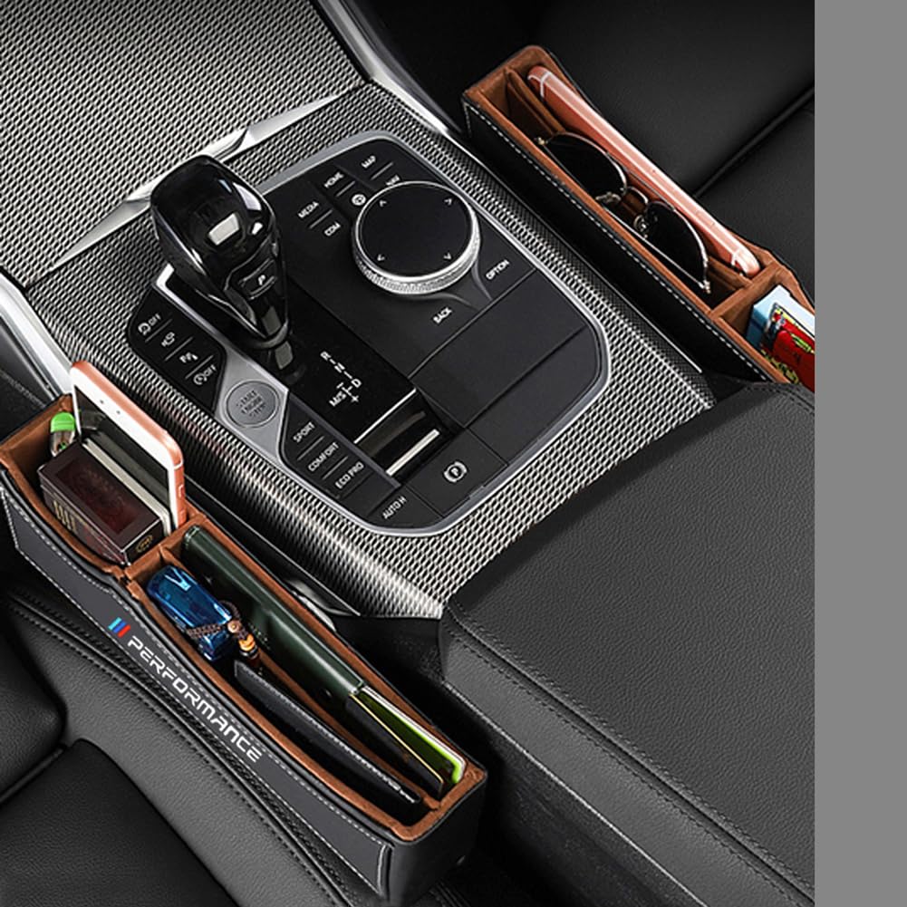 Storage Box Seat Gap Filler leather close-up demonstrating durable finish benefit