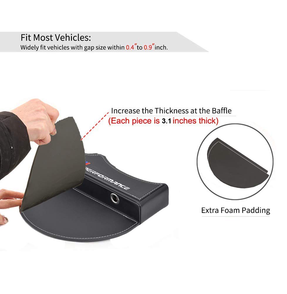 Storage Box Seat Gap Filler holding phone and keys for easy access benefit