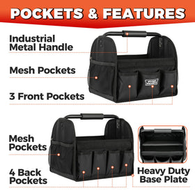 Storage Standard side mesh pocket holding spray bottles for fast access