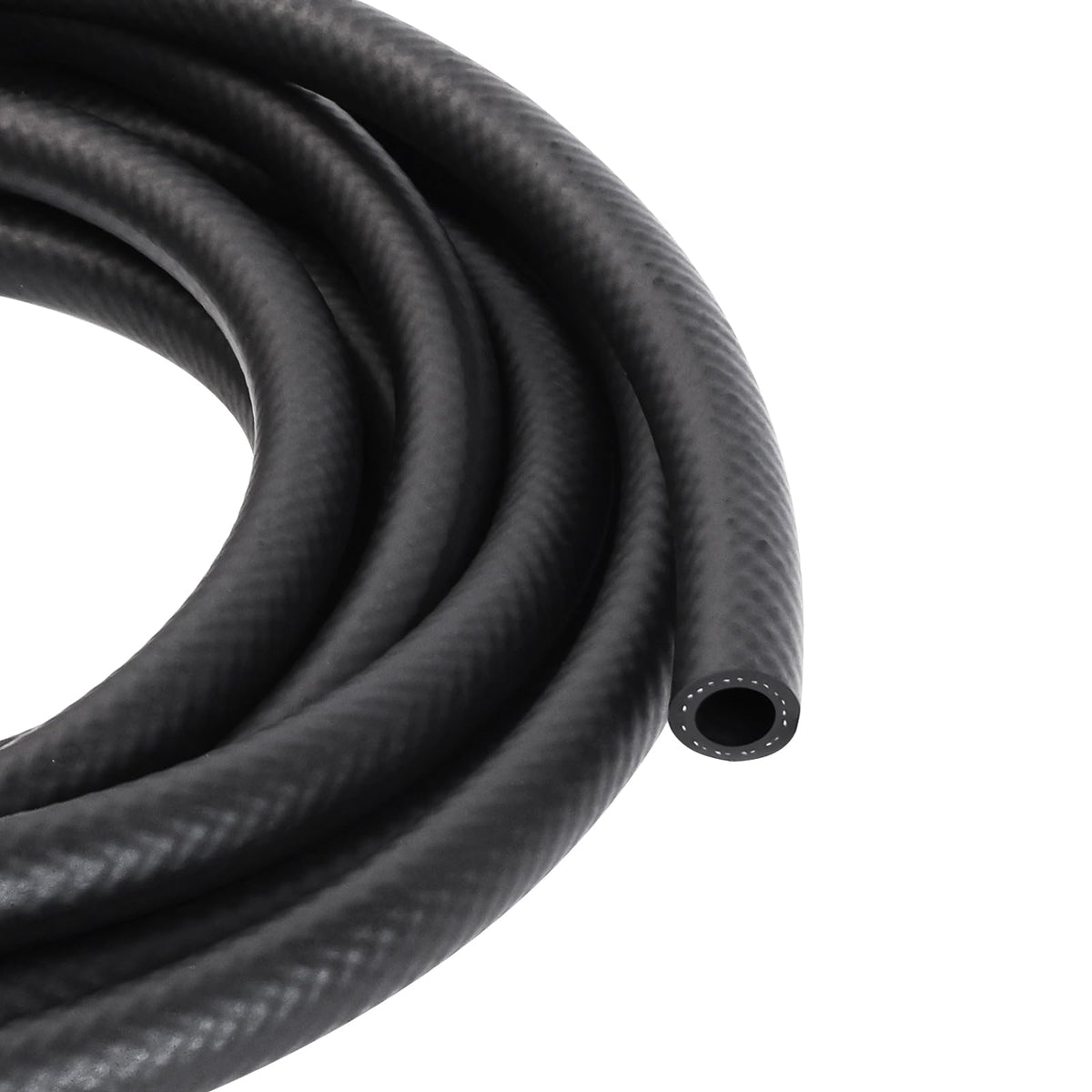 Storystore front view of 20 ft fuel line showing brand and compact roll benefit