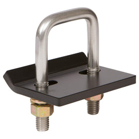 StowAway front view installed on hitch showing secure fit and reduced noise