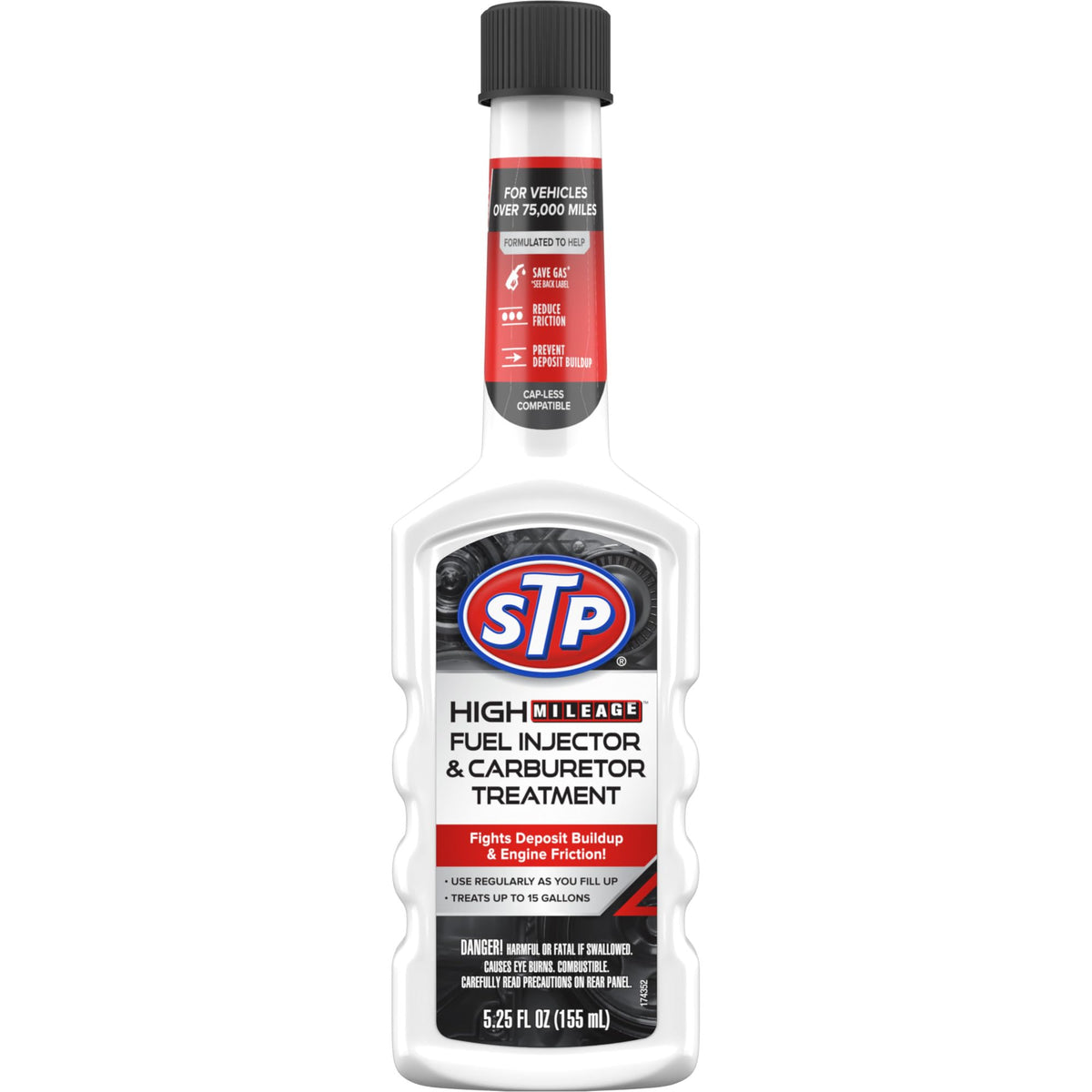 STP liquid texture close-up highlighting concentrated cleaner