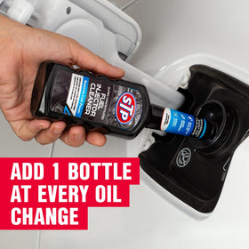 STP twelve bottles arranged to show value pack and convenient garage supply