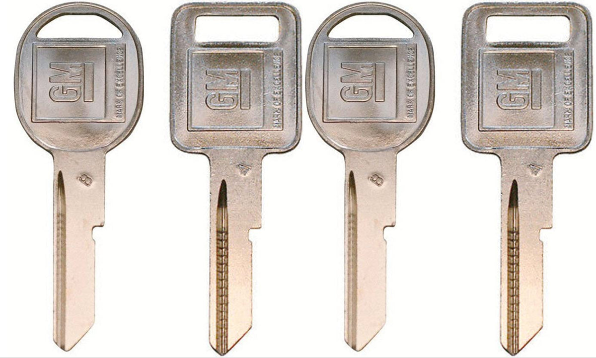 Strattec close-up of key blank gates and nickel silver finish, precise cutting benefit
