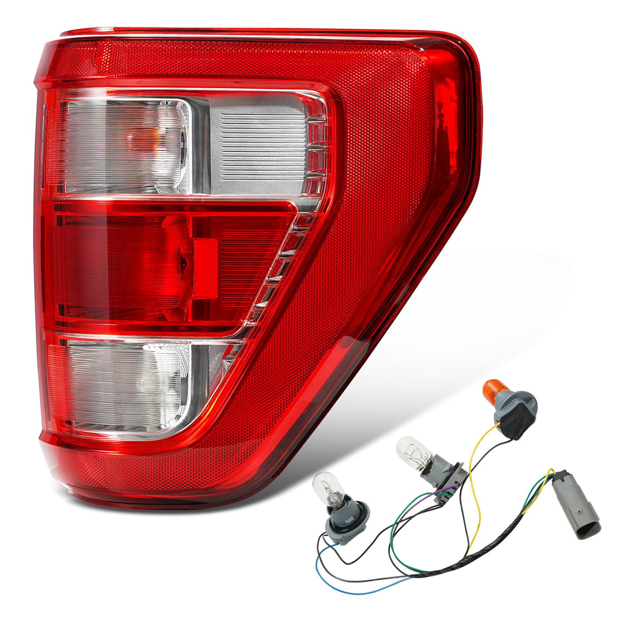 STRAUTOS right passenger tail light front view shows exact OEM look and fit