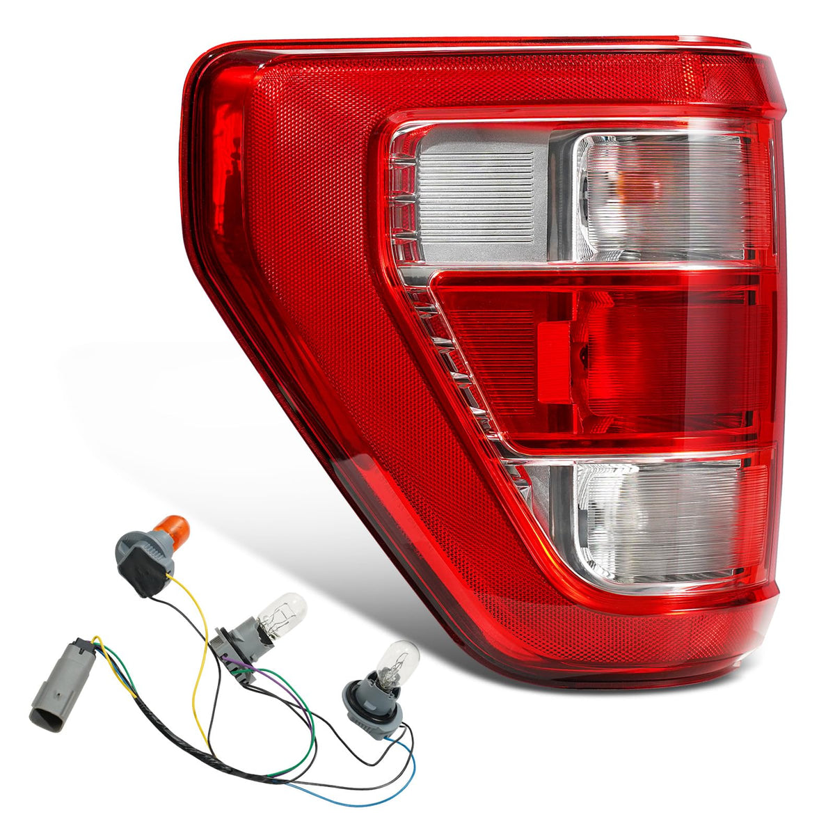 STRAUTOS left driver tail light front view showing precise fit and OEM styling