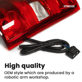 STRECOS tail light installed on Silverado rear demonstrating exact fit