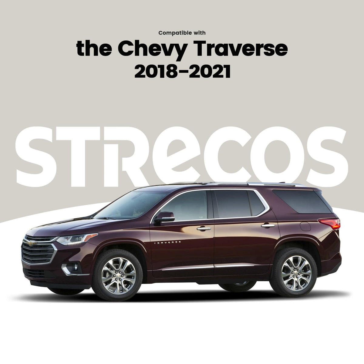 STRECOS tail light visible on parked Traverse demonstrating restored rear appearance
