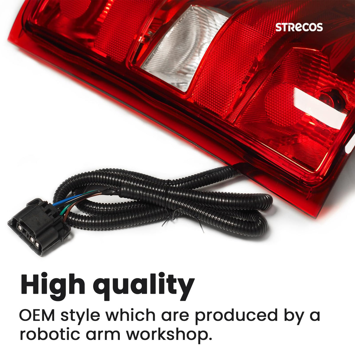 STRECOS close-up of polycarbonate lens showing clarity and impact protection