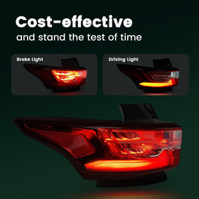 STRECOS tail light next to hand for scale indicating correct original fit