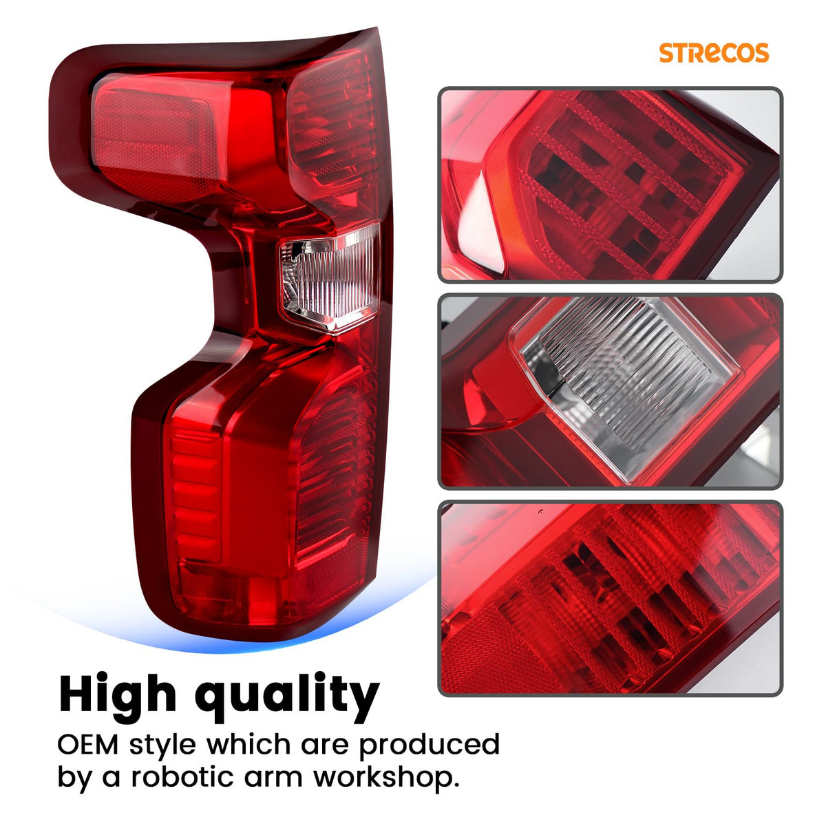 STRECOS lens close-up highlighting clear texture for improved visibility