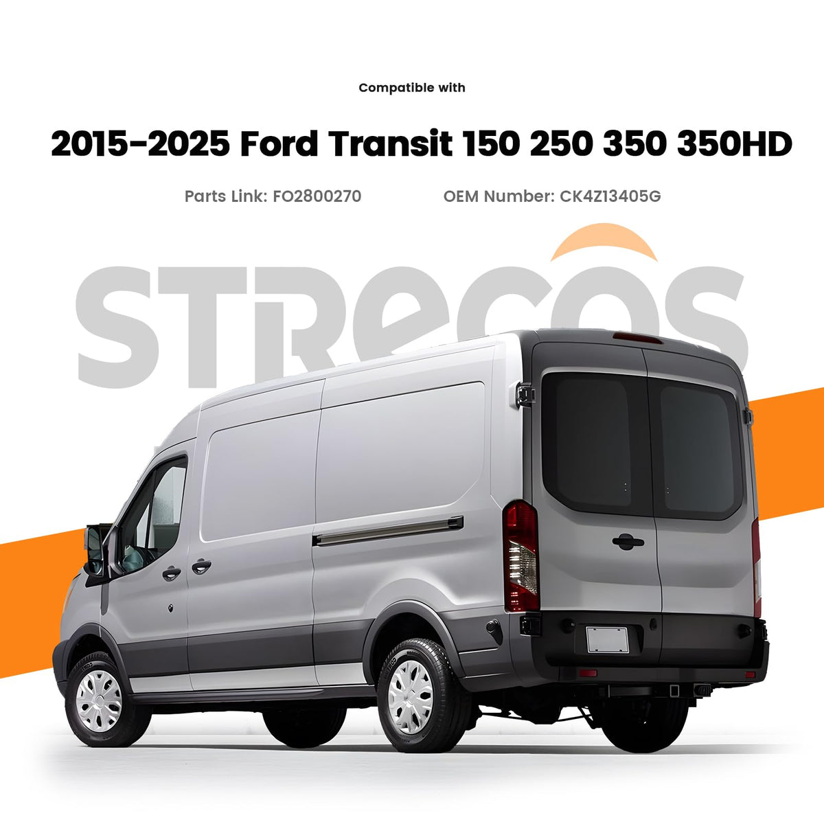 STRECOS tail light installed on Ford Transit illustrating perfect OEM fit