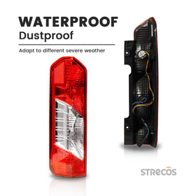 STRECOS tail light on van at roadside showing enhanced visibility for safety