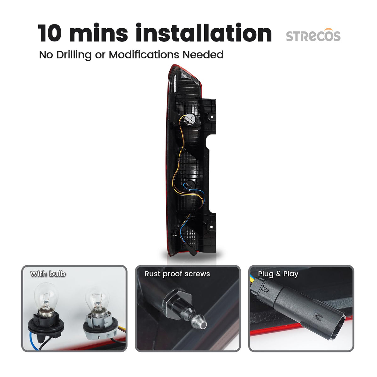 STRECOS weather seal and mounting points highlighting secure, watertight fit