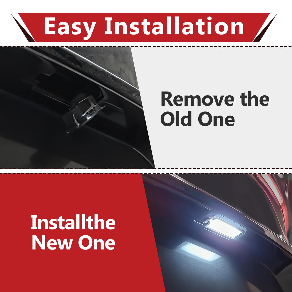 StreytoTek night illumination on license plate, enhances clear plate reading