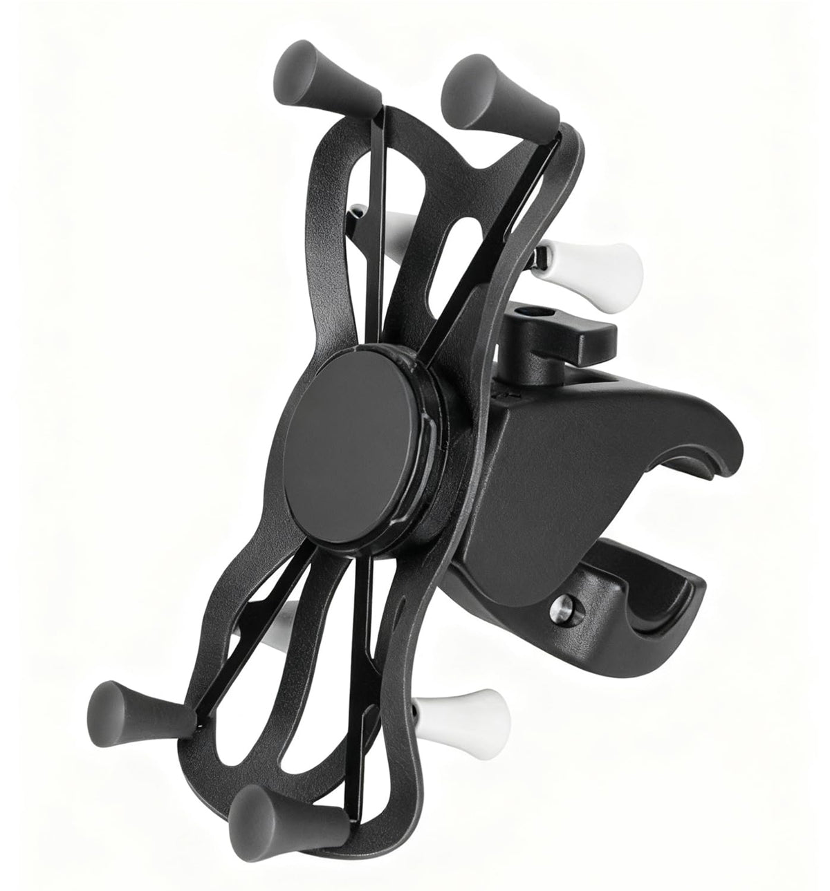 Strg front view on handlebar showing secure fit and quick install