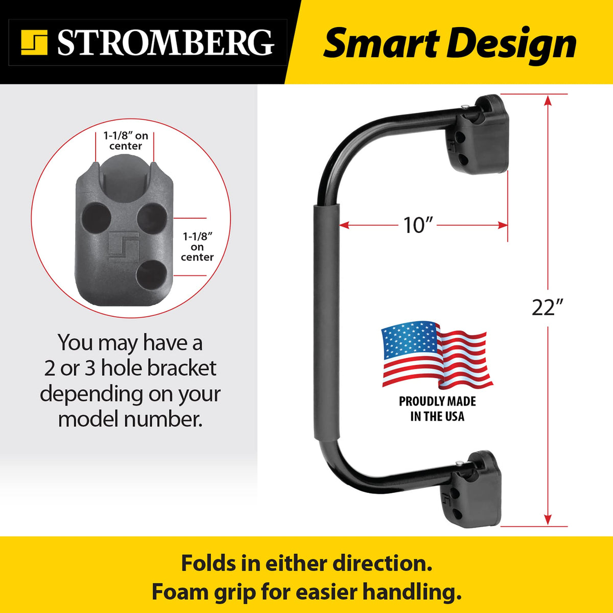 Stromberg Carlson foam grip closeup offering comfortable slip-resistant hold