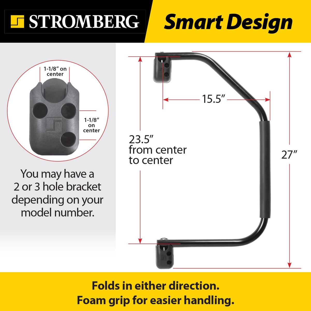 Stromberg Carlson close-up of foam grip highlighting comfortable secure hold benefit