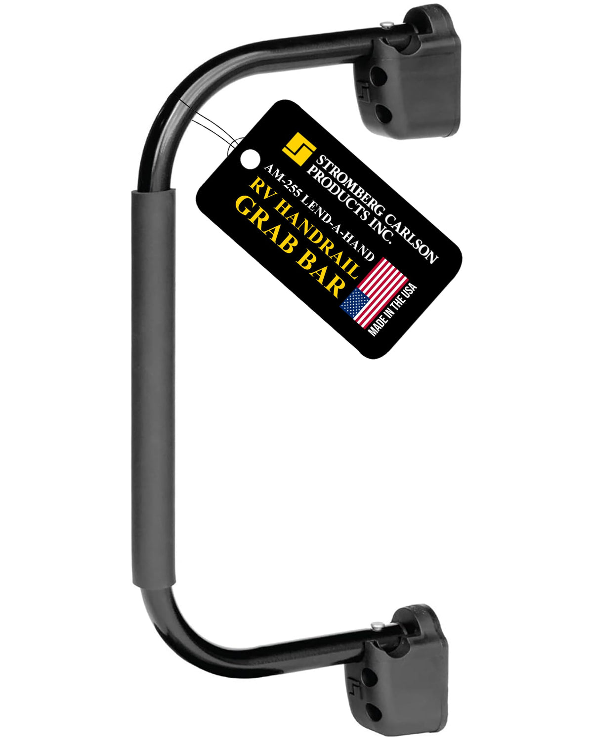 Stromberg Carlson front-mounted rail showing neat exterior fit and improved entry safety