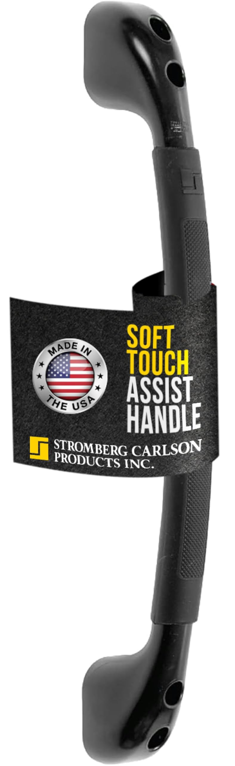 Stromberg Carlson front view of entry handle showing durable soft-touch grip and secure design