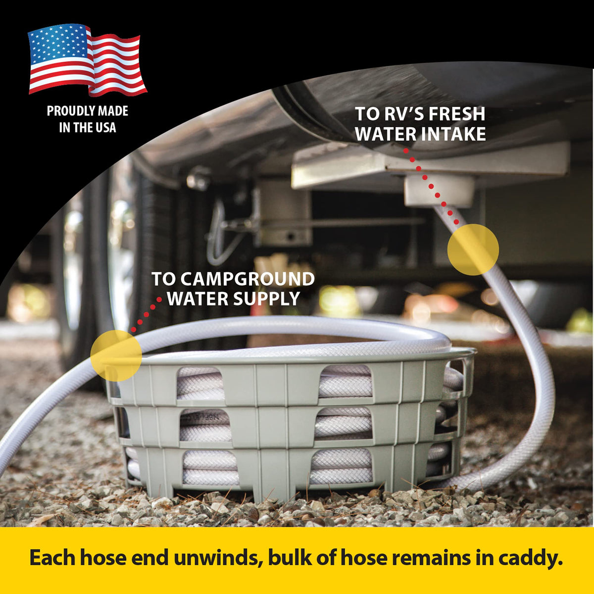 Stromberg Carlson HC-75 side profile that highlights slim 17" width for tight RV spaces
