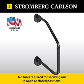 Stromberg Carlson installed on RV door demonstrating added stability when entering benefit