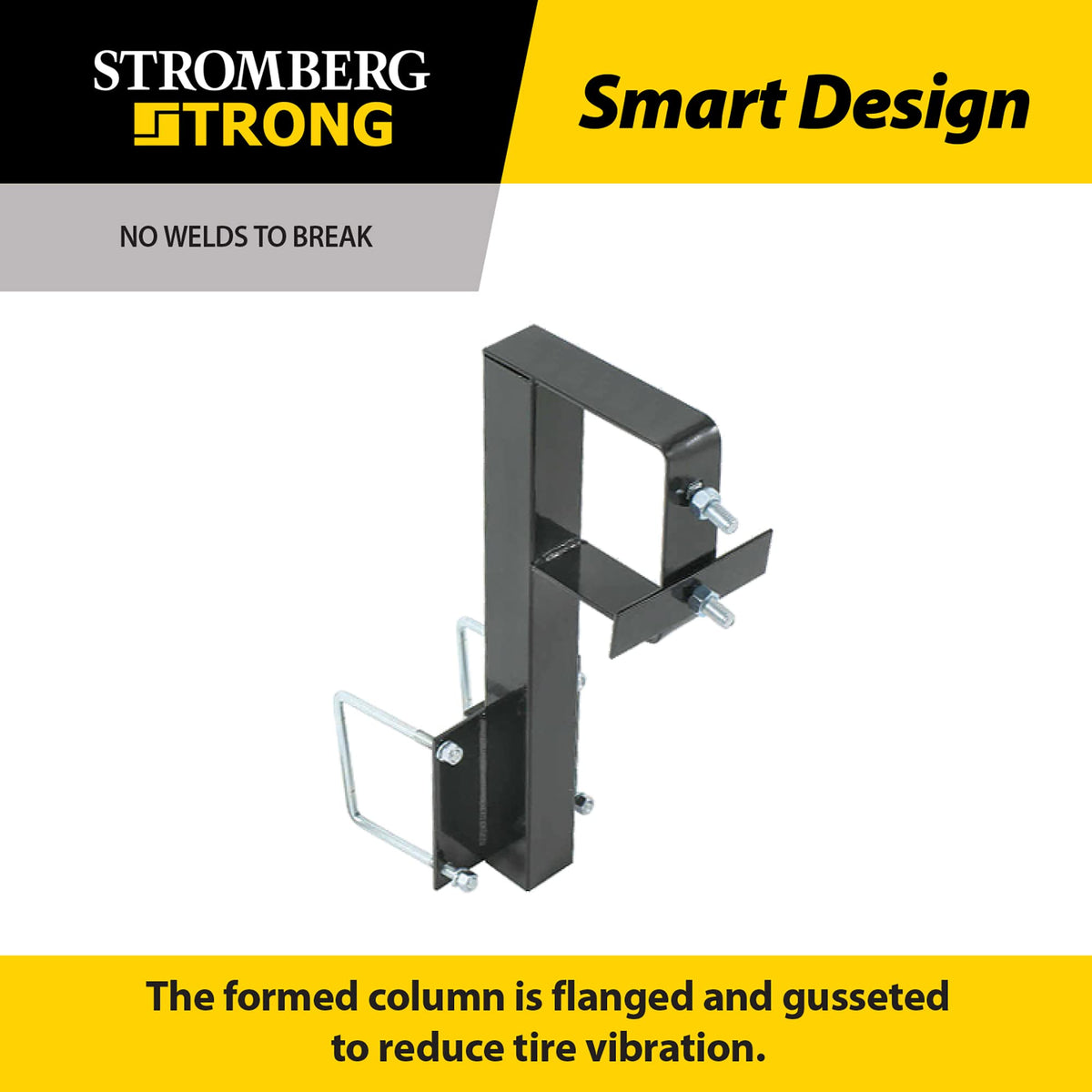 Stromberg Carlson TR-1 mounted with 15-inch tire demonstrating easy access and stability