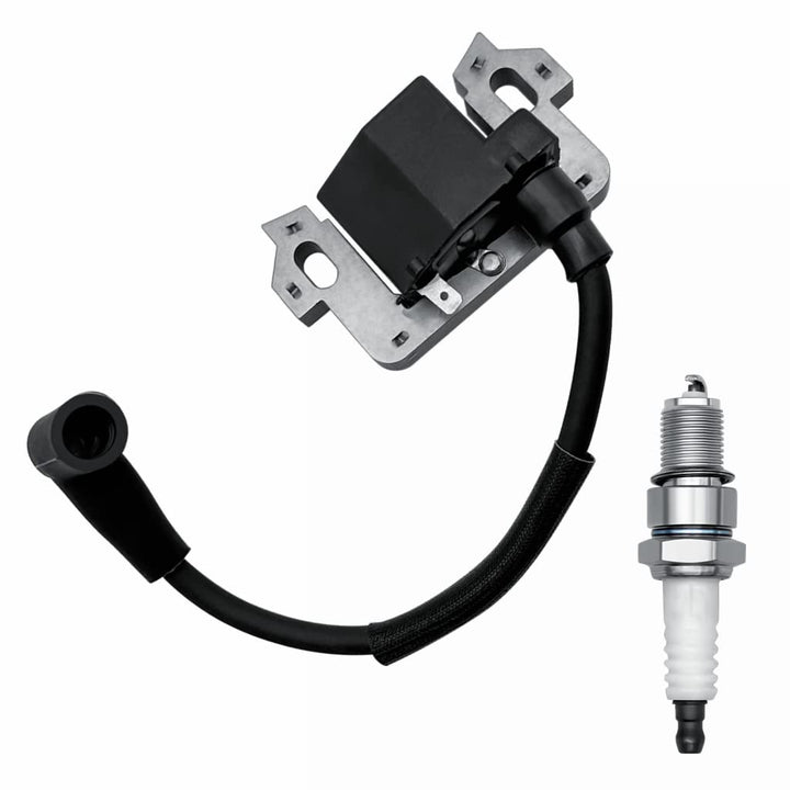 Strongthium front view of ignition coil and F6TC plug showing complete kit and fit