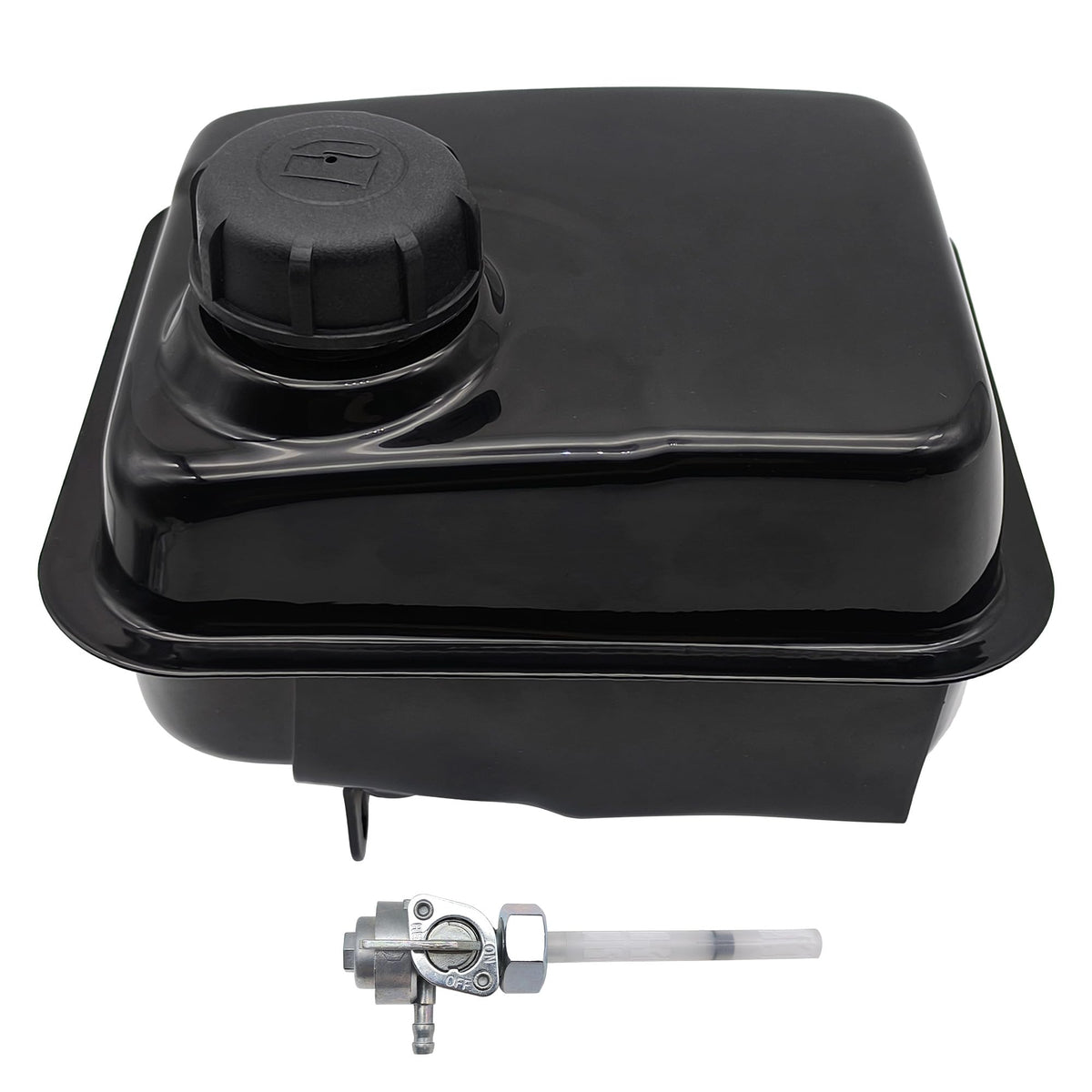 Strongthium front view gas tank showing compact profile and easy fit