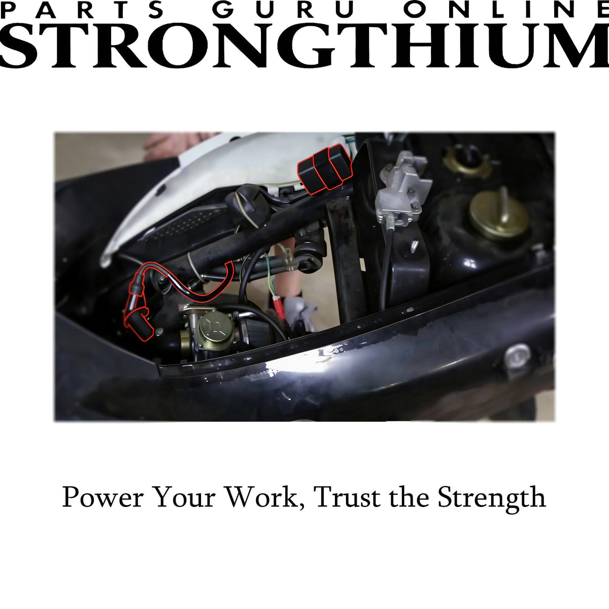 Strongthium ignition kit installed on a scooter engine illustrating restored ignition and smoother throttle response