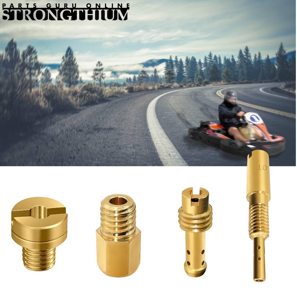 Strongthium lifestyle shot on fuel tank implying ready-to-ride tuning improvements