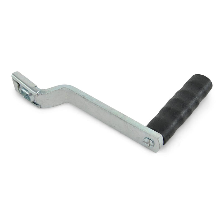 Sturdy Built front view handle showing zinc plated shaft and quick-attack fit for stronger control