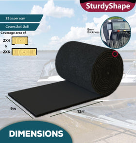 SturdyShape kit with adhesive spreader and staple remover for easy install