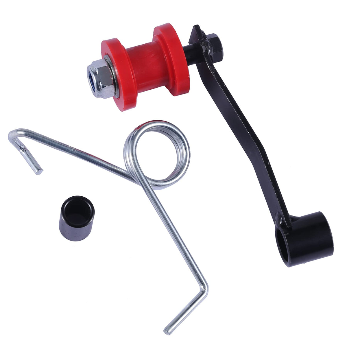 Stylemafia installed on ATV chain, demonstrates correct fit and reduced chain slack