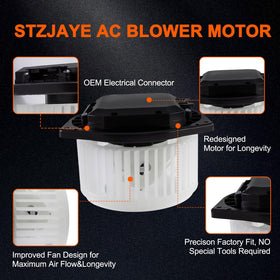 STZJAYE blower motor electrical connector detail, simplifies plug-and-play replacement