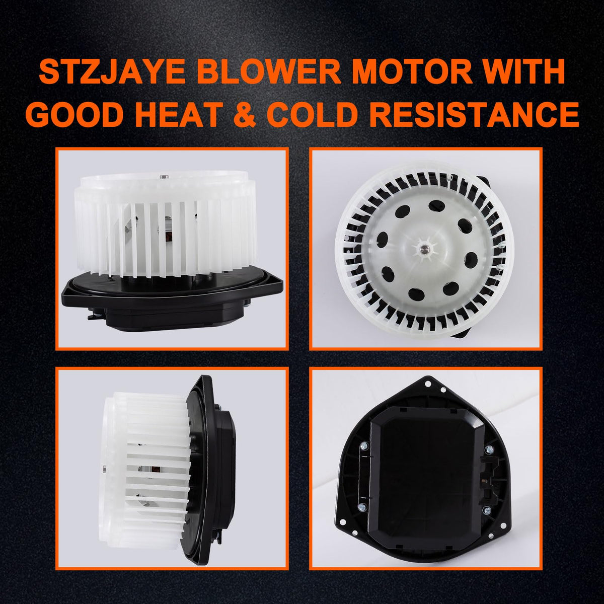 STZJAYE blower motor installed under dash demonstrating restored cabin ventilation