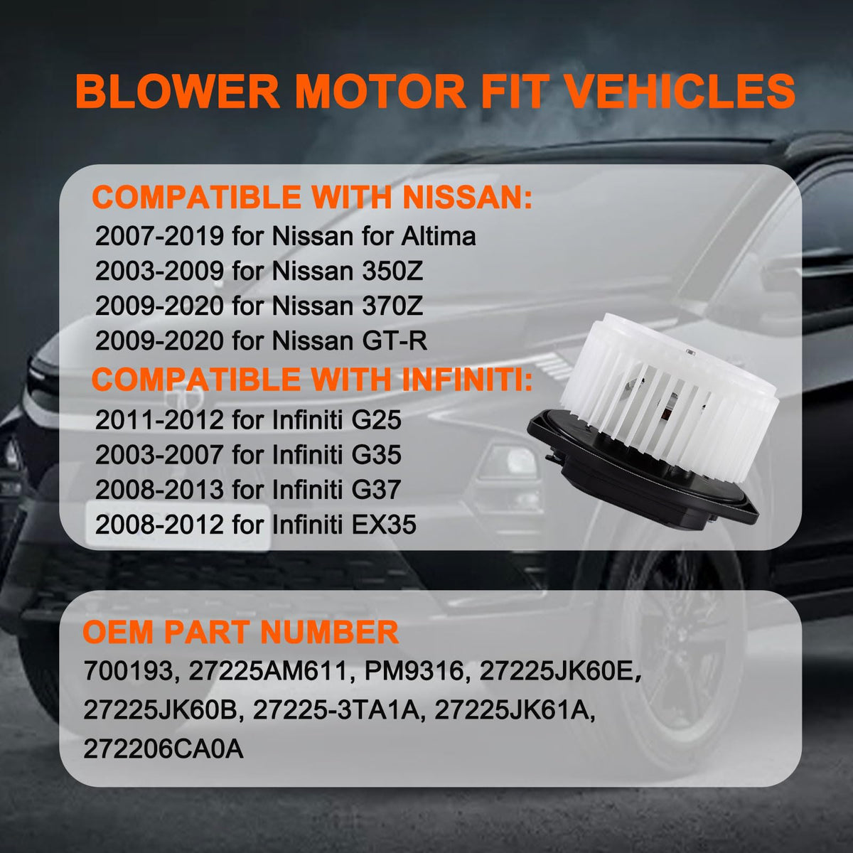 STZJAYE blower motor side profile highlighting durable housing and build quality