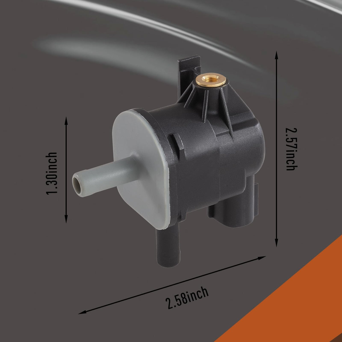 STZJAYE purge valve size comparison next to a coin showing scale