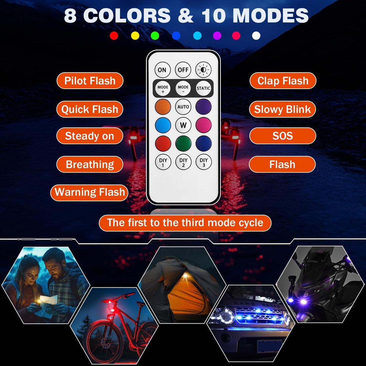 Suacopzar unit charging with included 6-in-1 USB cable for fast recharge