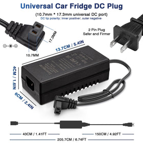 Suacopzar close-up label showing 14.5V 4.1A output for correct device matching