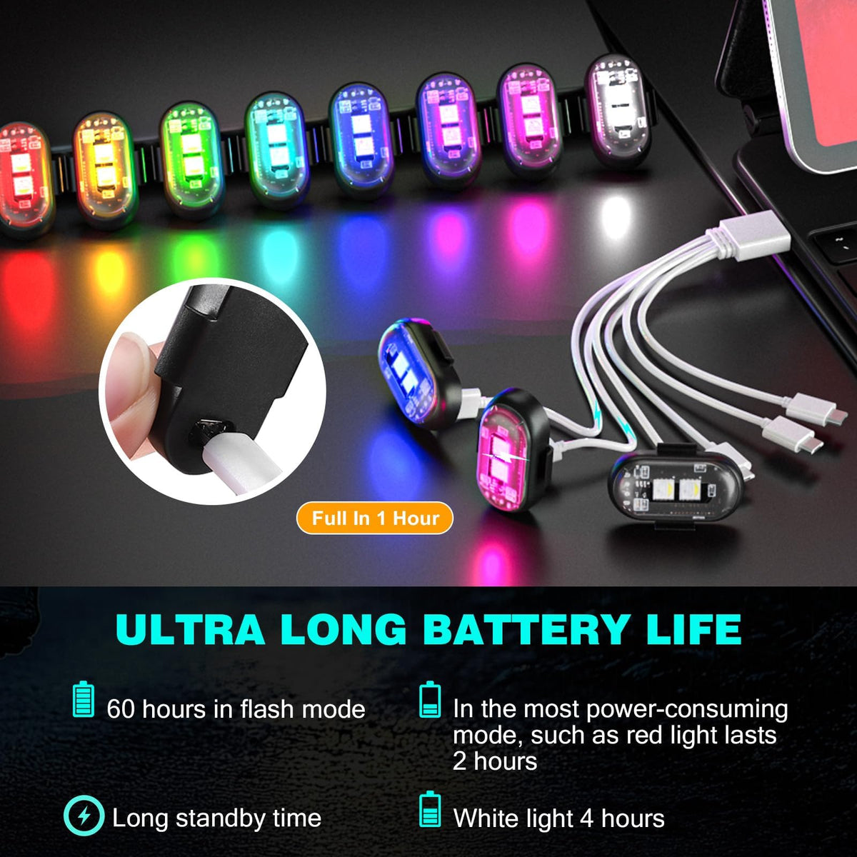 Suacopzar remote beside six strobes illustrating easy wireless control