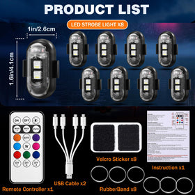 Suacopzar remote control detail demonstrating easy color and mode changes