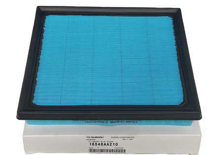 Subaru engine air filter front view showing fit and improved airflow