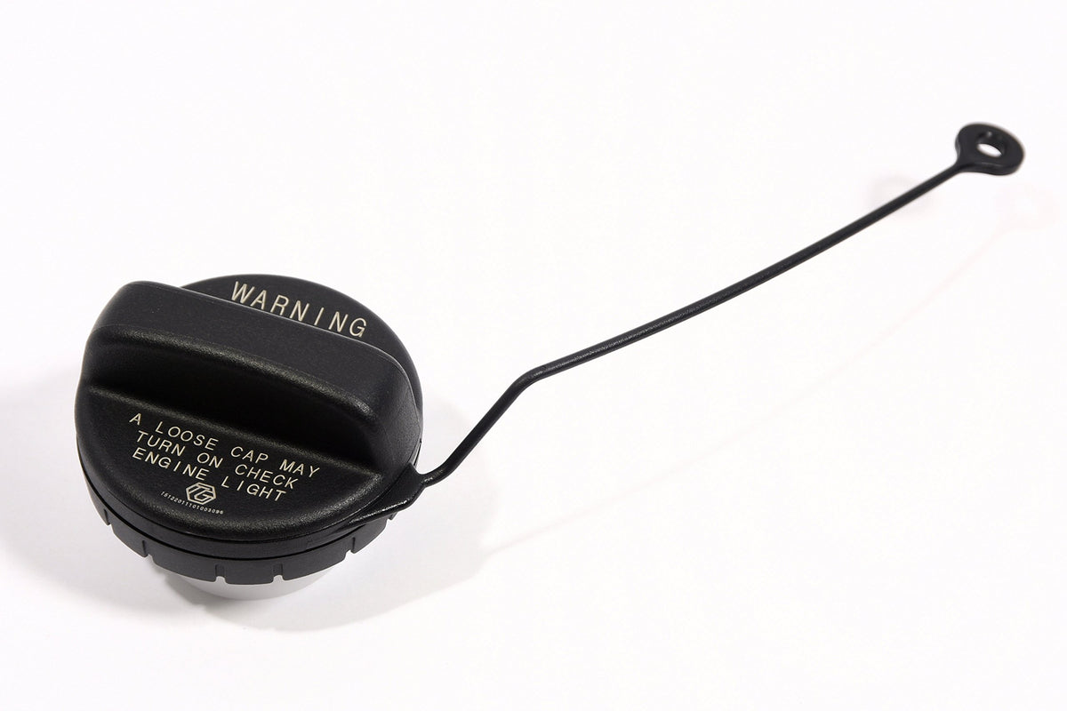 Subaru genuine fuel cap front view showing OEM fit and easy replacement benefit