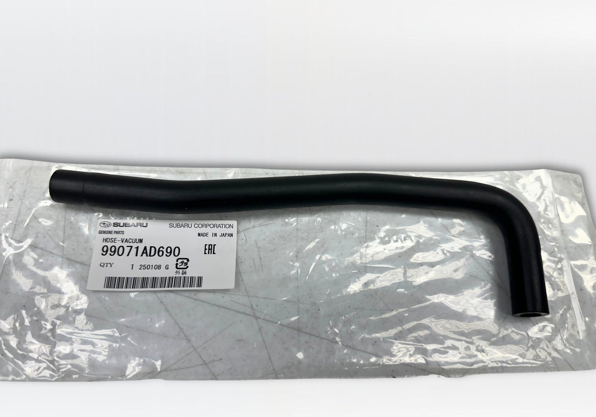 Close-up of Subaru hose texture indicating durable OEM material