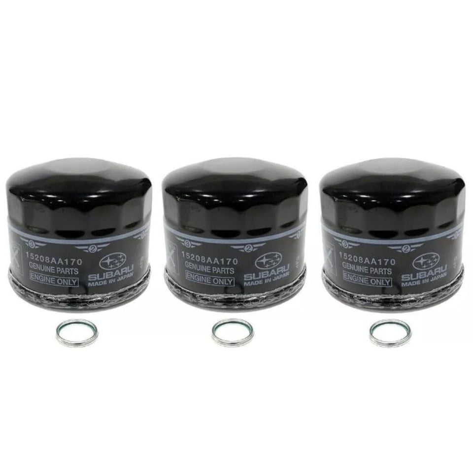 Subaru OEM filters front packaging showing sealed set and assurance of fit