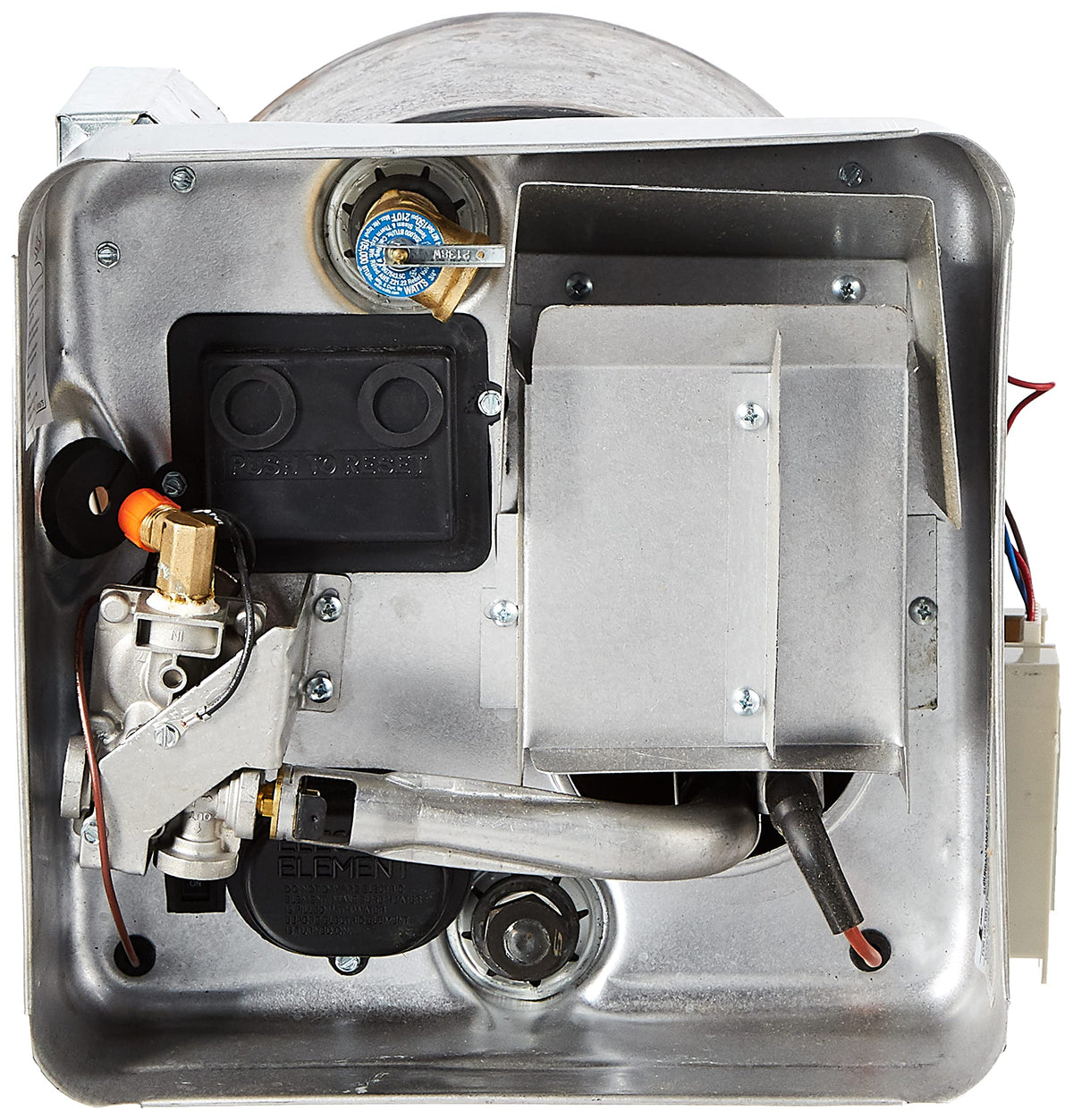 Suburban porcelain-lined tank close-up highlighting corrosion resistance and durability
