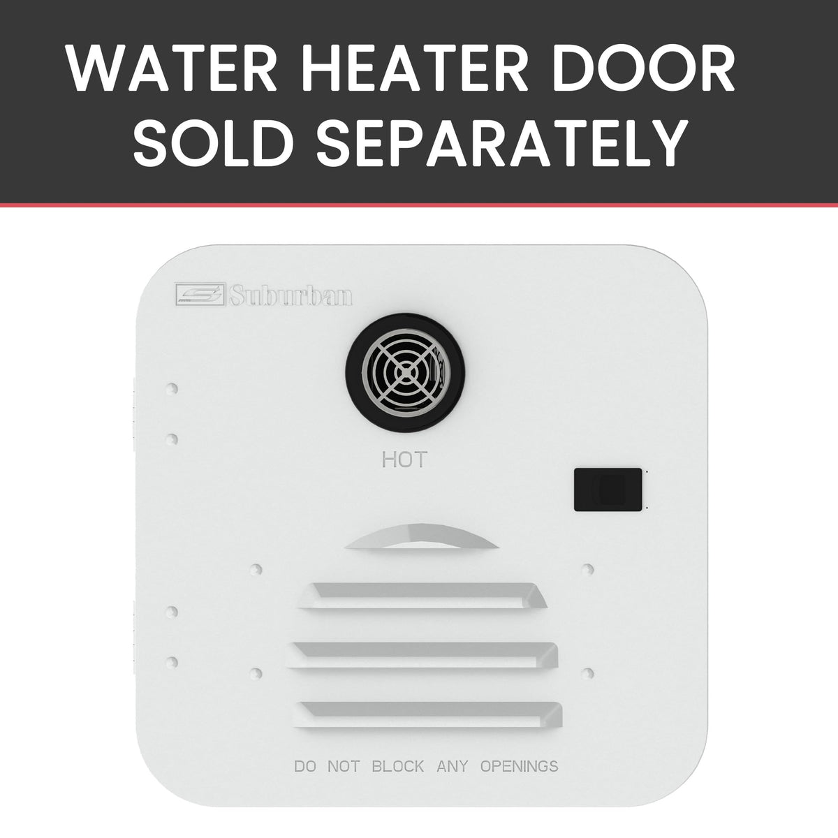 Suburban ST-60 digital control close-up showing precise temperature settings
