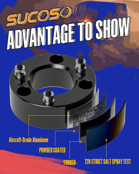 SUCOSO before and after lift comparison highlights added tire clearance
